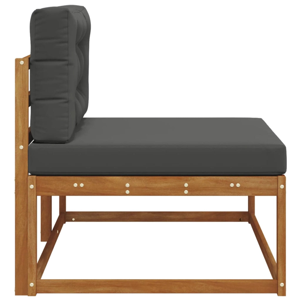Divano da Giardino-Divano Esterno Finale con cuscino Naturale 115 x 83 x 73 cm 755558