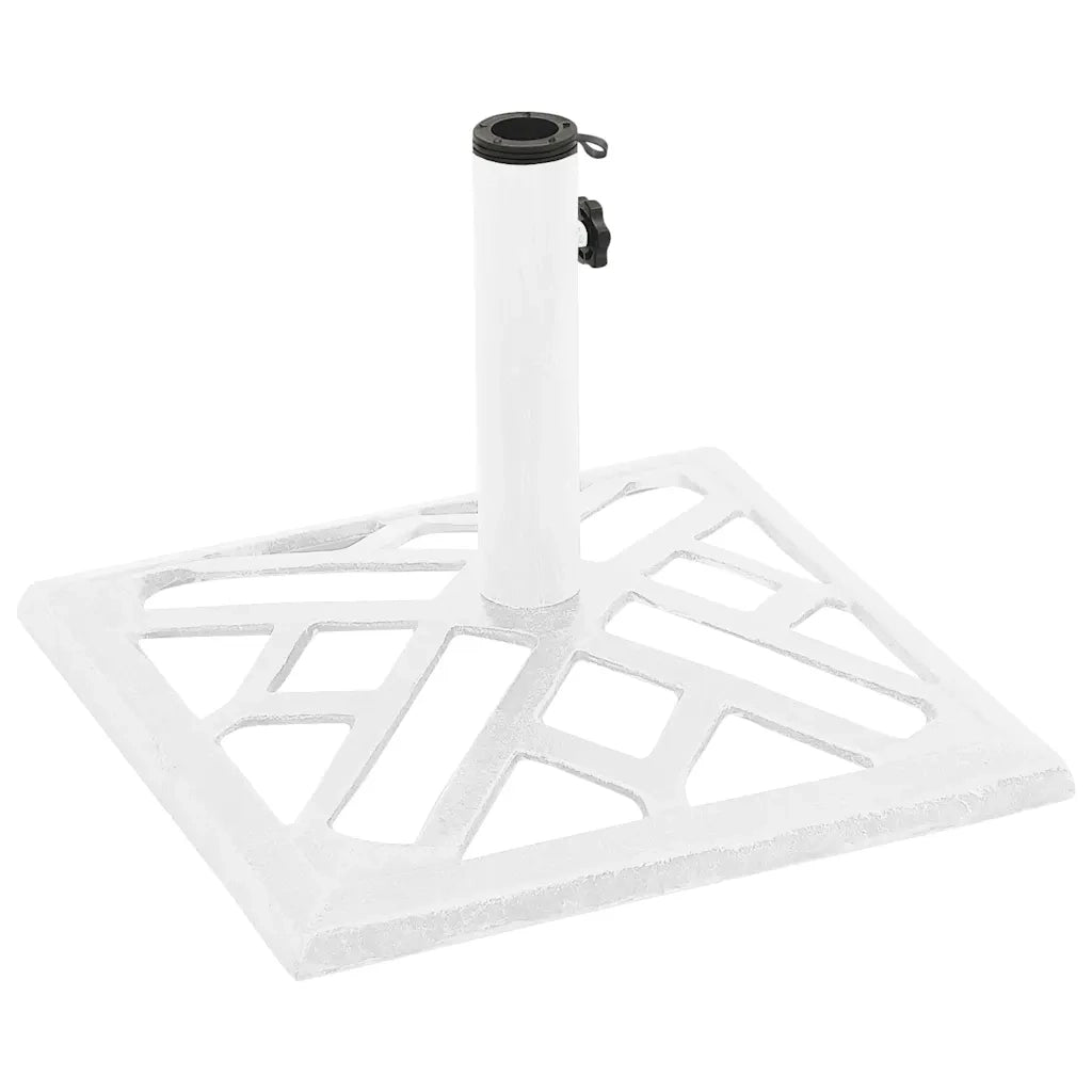 Base robusta per ombrellone da giardino 44 ​​x 44 x 31 cm in ghisa bianca 02_0046550