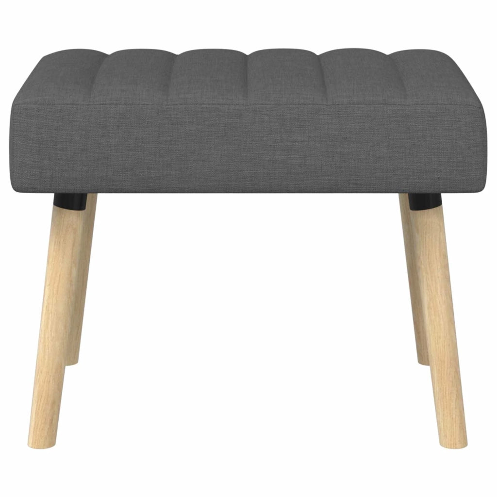 Panchina trapuntata a canale Grigio Scuro 60 x 40 x 45 cm 42038460