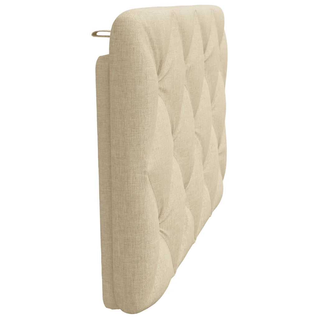 Cuscino Testiera-Cuscino per Testiera Crema 80 cm in Tessuto
