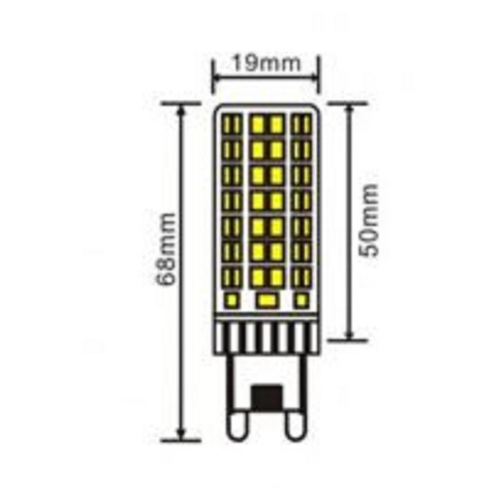 Trade Shop - Lampadina Tubolare Led Smd G9 7 W 820 Lm Luce 3000k 4000k 6500k Sparac-g9-7w-ce2 -