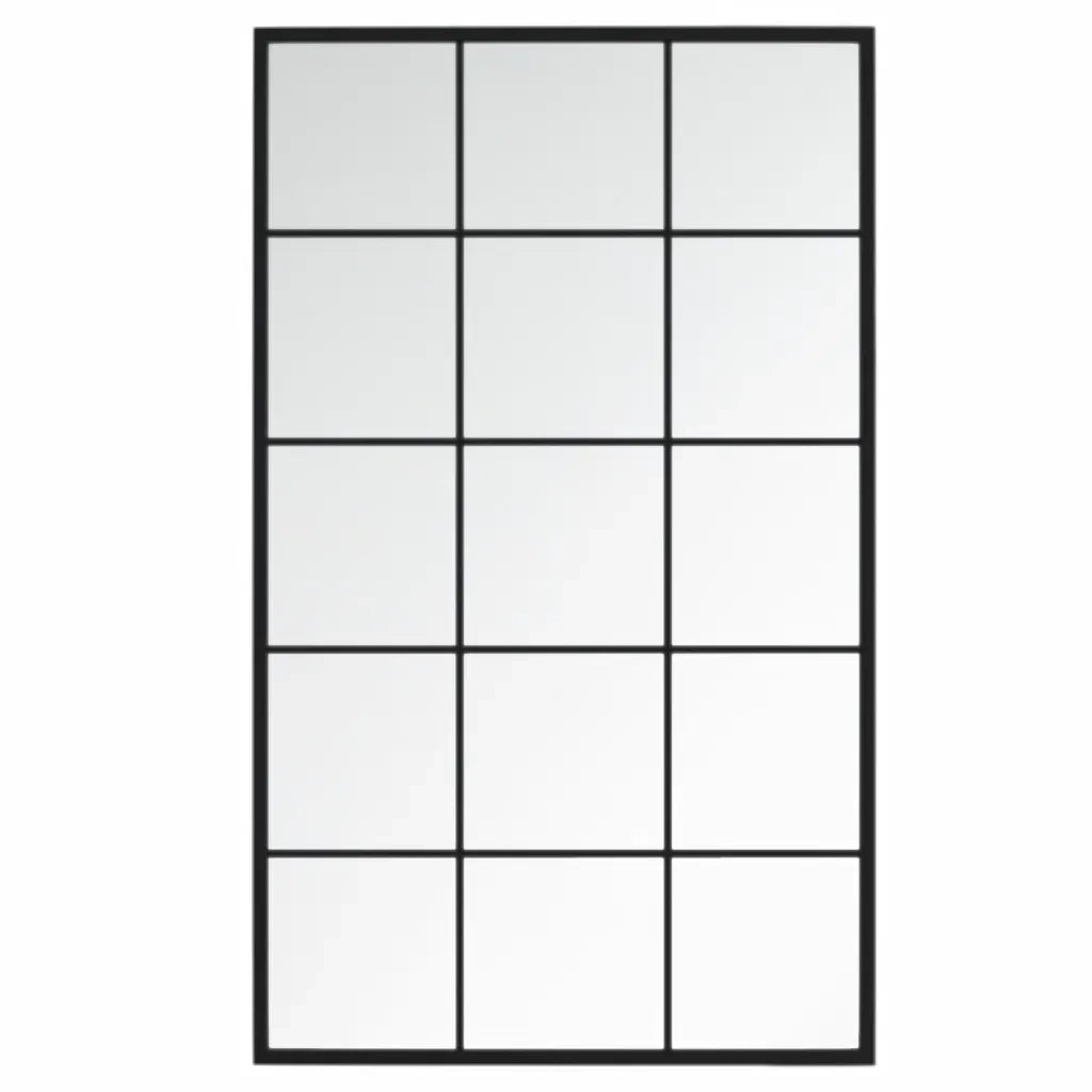 Specchi a Parete 3 pz Neri 100x60 cm in Metallo 3189036