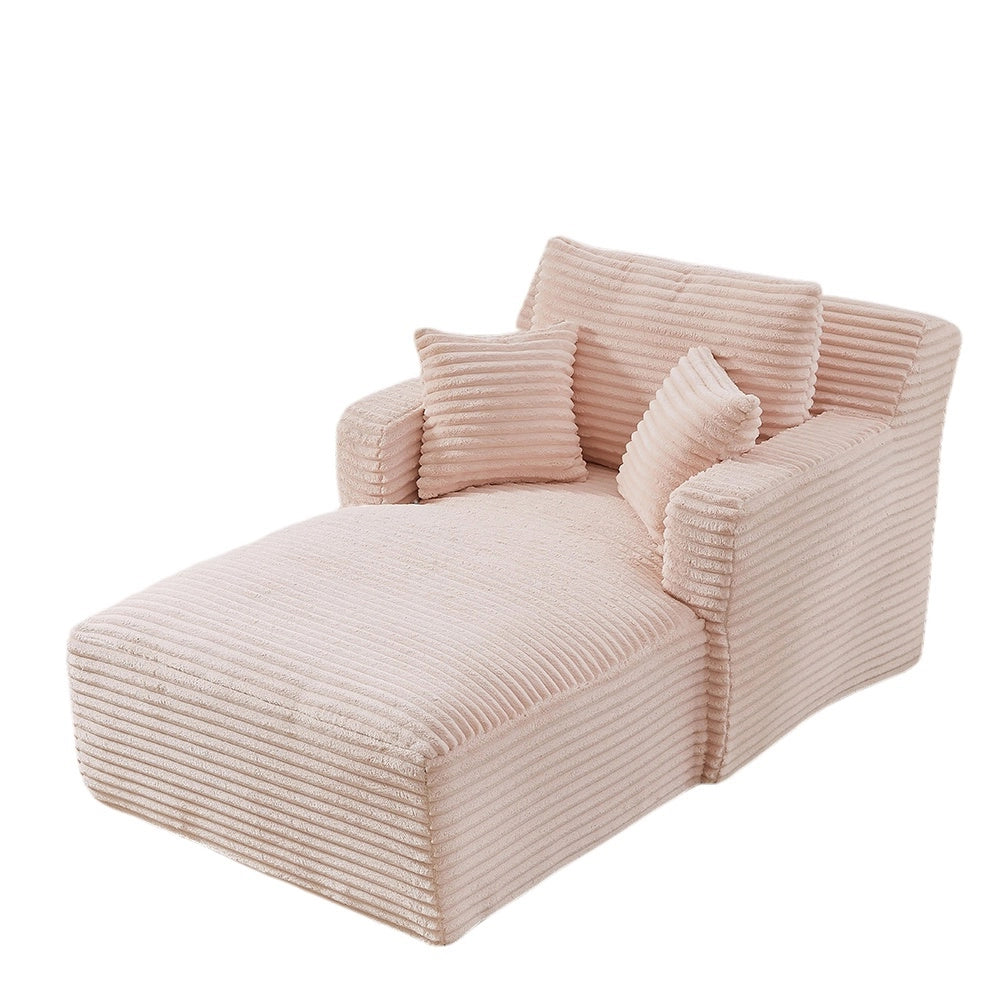 Canap?? letto in velluto costato - Xylo - Convertibile in chaise longue