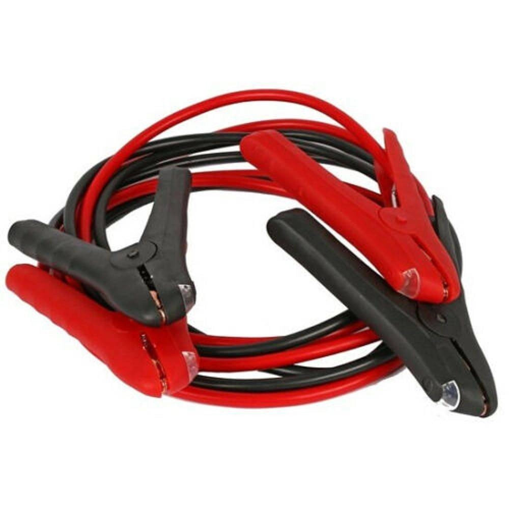 Trade Shop - Cavi Batteria Avviamento Collegamento Auto Moto 400 Amp Con Luce Led Jumper -