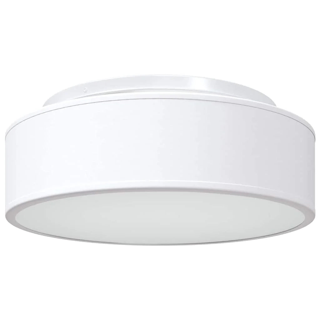 Lampada da soffitto moderna orientabile 38 x 38 x 13 cm illuminazione funzionale minimalista in tessuto bianco 02_0058424