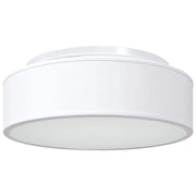 Lampada da soffitto moderna orientabile 38 x 38 x 13 cm illuminazione funzionale minimalista in tessuto bianco 02_0058424