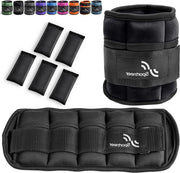 Maniglie per pesi regolabili 10 kg-46 kg - Pesi per fitness, camminata, corsa - 2 pezzi