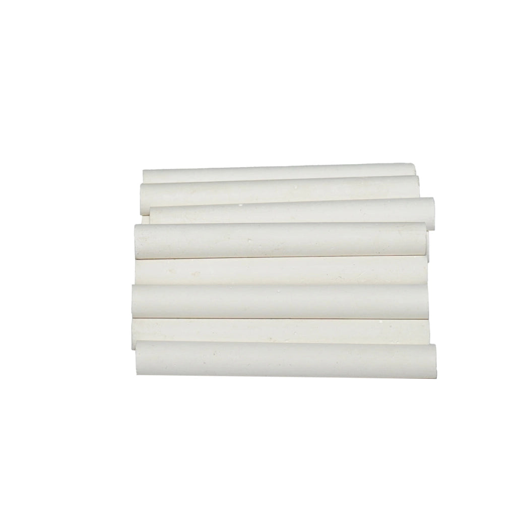 Gesso bianco rotondo 80x10mm, 100 pezzi/scatola