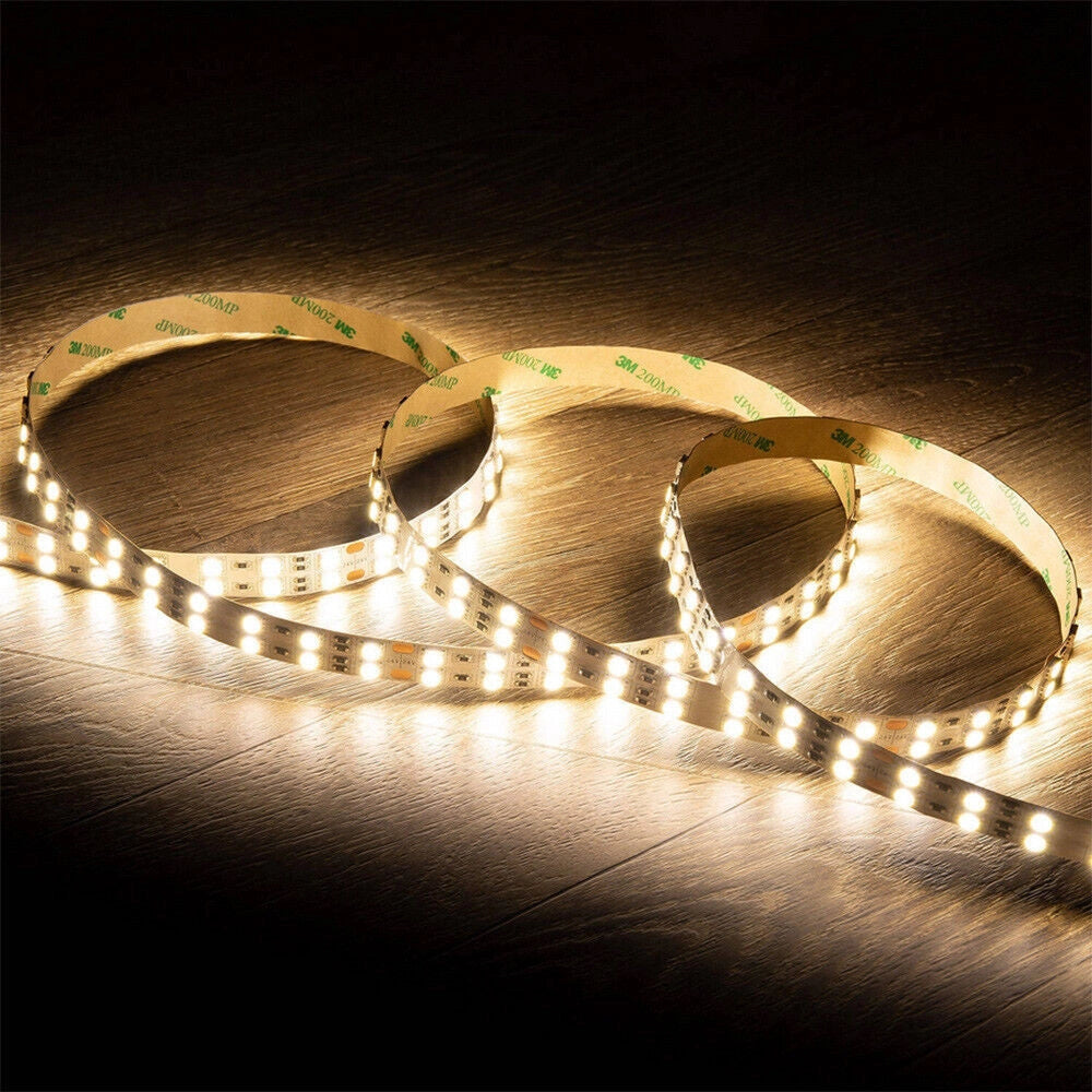 Trade Shop - Striscia Strip 2400 Led 2835 24v 10 Metri 160w Luce Fredda Calda Naturale 24v-240-10 - -bianco Naturale      -