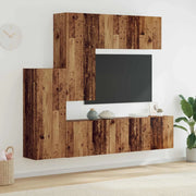 Unità TV da Parete 5 pcs Legno vecchio Legno multistrato 3402776