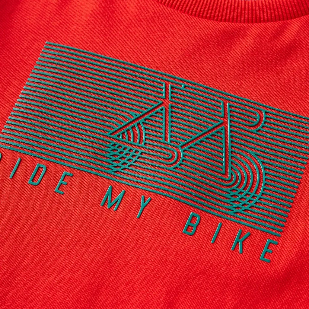 Maglietta per Bambini a Maniche Lunghe Rossa 128 13102
