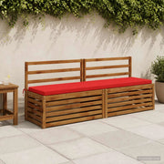 Cuscini per Panchina a 2 Pezzi SOEST 2 pz 100% Poliestere Rosso 949131