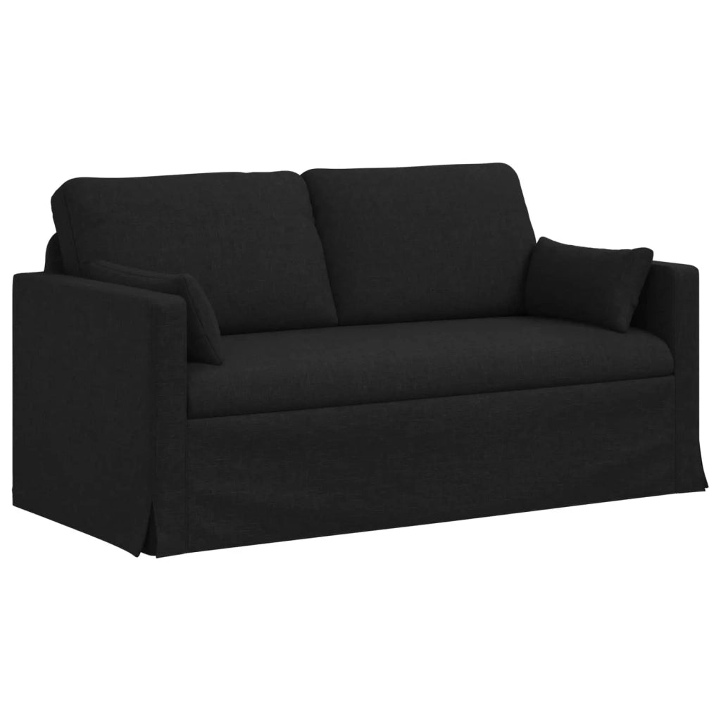 Set di divani 2 pcs Nero 158 x 78 x 80 cm Tessuto