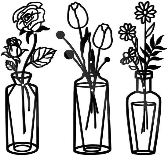 Decorazione per Parete a Fiori in Metallo Nero per Diverse Stanze 

Modello: 
Specifica: 
Codice: