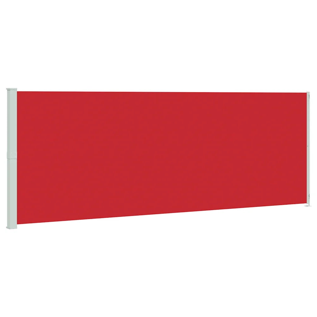 Tenda Laterale Retrattile per Patio 220x600 cm Rossa