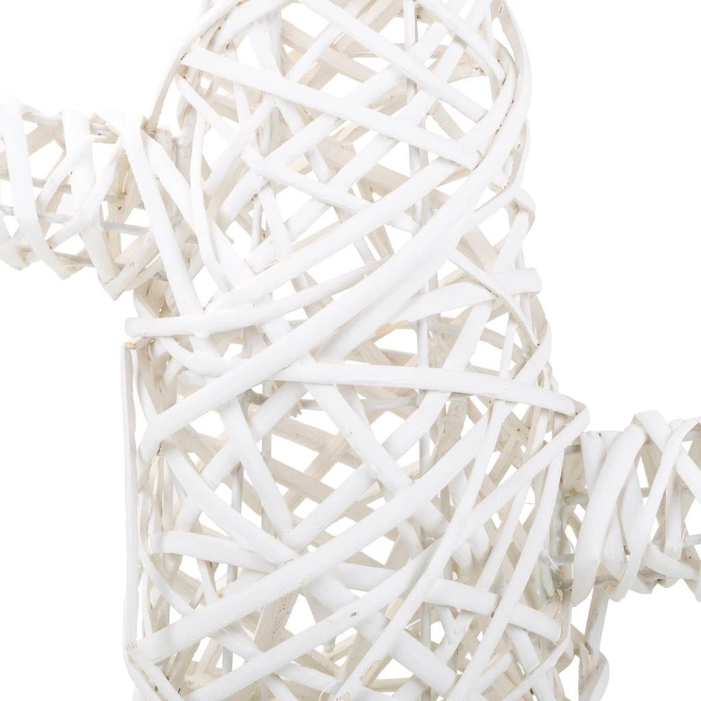 Decoro midollino bianco cactus 28x28x65h cm