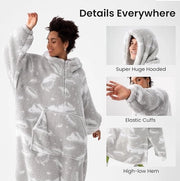 Hoodie oversize, deken di piuma enorme portatile per donne e uomini XL
