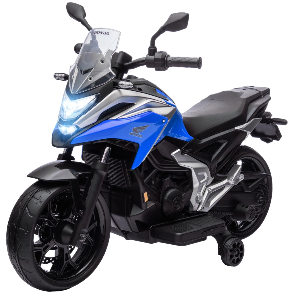 Moto elettrica per bambini ¨C zephmum ¨C 3-6 anni, con musica, fari blu