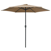 Ombrellone da Esterni-Ombrello da giardino con Palo in Alluminio 270x246 cm Talpa