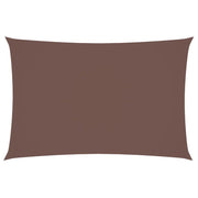 Parasole a vela | Telo Ombra | Vela da ombra in Tessuto Oxford Rettangolare 2x4 m Marrone