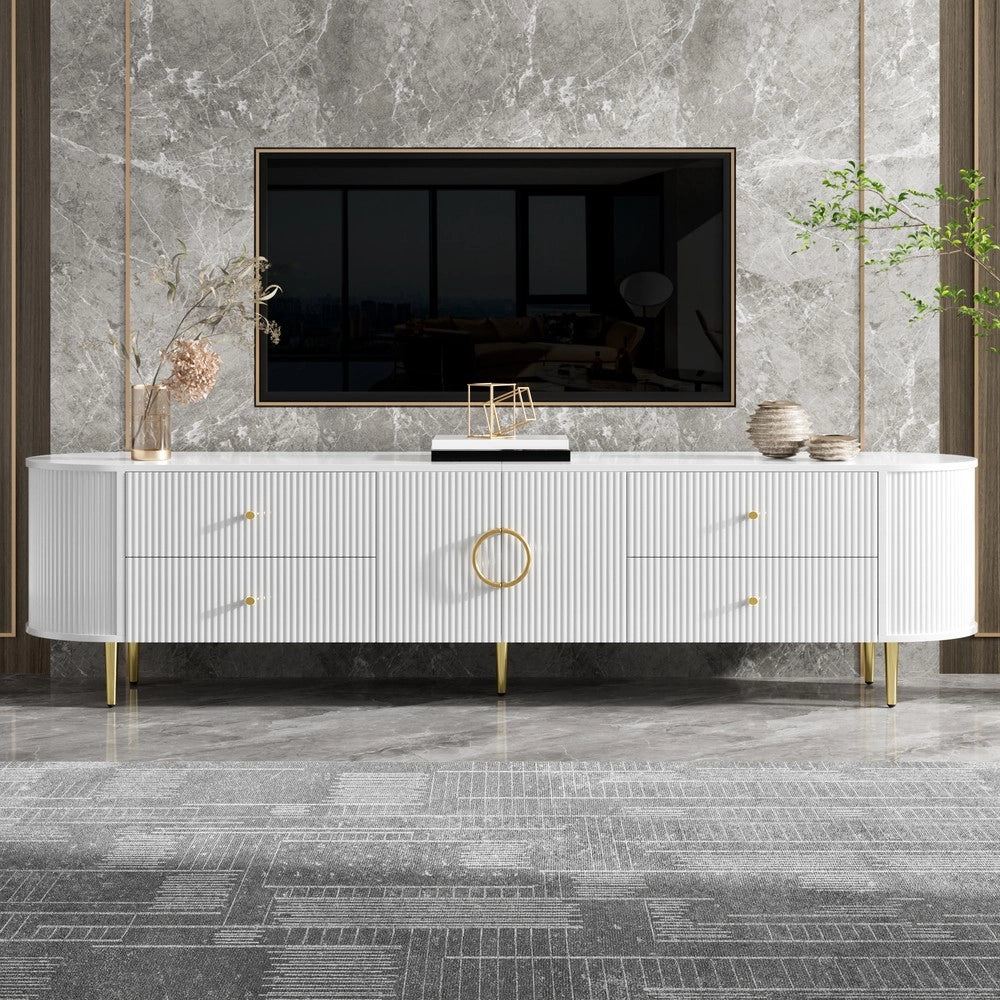 Mobile TV Lowboard ¨C MINIMAL ¨C MDF, Alluminio, Soggiorno