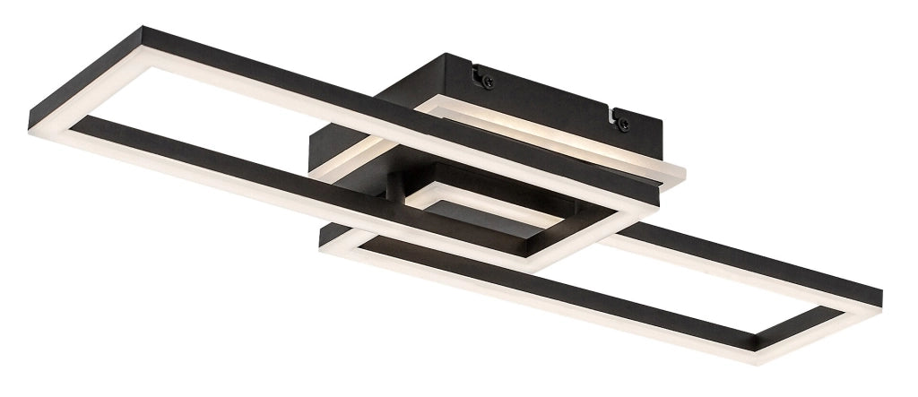 Plafoniera LED geometrica 30W 3000-6500K dimmer telecomando Ramin