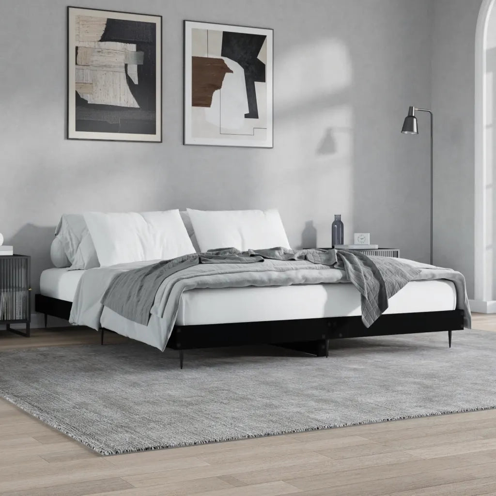 Giroletto Nero 200x200 cm in Legno Multistrato 832214