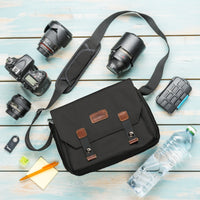 Mantona borsa fotografica Milano grande nero