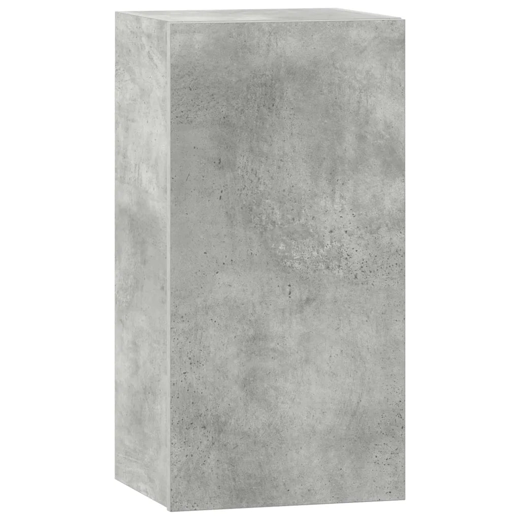 Set Porta TV 6 pz Grigio Cemento in Truciolato  cod mxl 35573