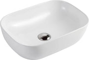 Wastafello in Ceramica - Resistente alle Macchie - Facile da Pulire - Con Connettori Standard - Dimensioni 50x38x14 CM