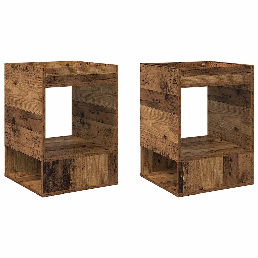 Tavolino 2 pcs Legno vecchio 40 x 40 x 56 cm Legno multistrato 890957