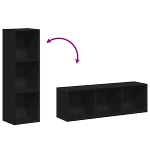 Libreria/Mobile TV Nero 36x30x114 cm in Truciolato   cod mxl 14793