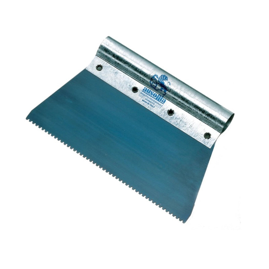 SPATOLA PER BOSTIK C/MANICO 200 mm - dente piccolo - 12 pezzi- AUSONIA