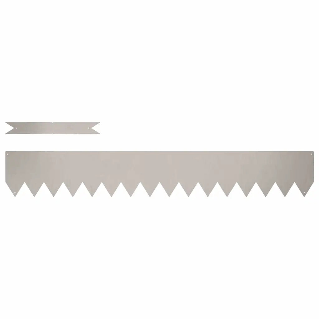 Bordura per Prato 20 pcs Ruggine 100 x 0,05 x 15 cm 865943