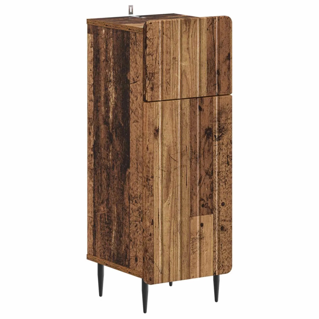 Set di armadietti da bagno in 3 pezzi ZWOLLE Legno antico 3417763