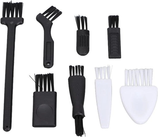 Set di spazzole per rasoi - Manico antiscivolo - Setole morbide - Pulizia rasoi - Materiale PP - Elettrodomestici.