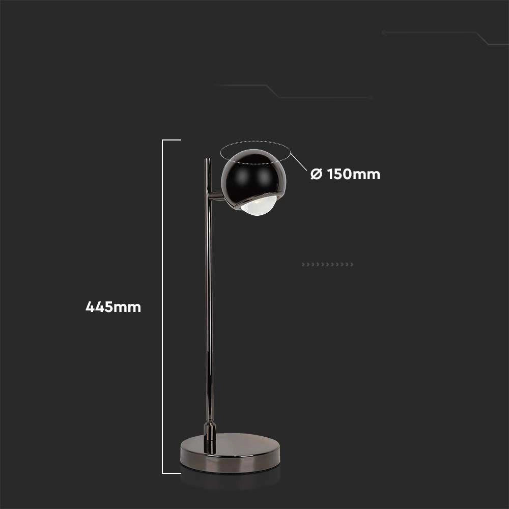 Lampada da scrivania LED 6W 500lm 3000K nera V-TAC