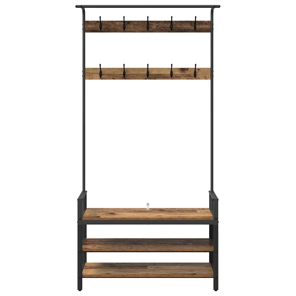 Appendiabiti Legno vecchio 95 x 34 x 184 cm Legno multistrato CFW4148786