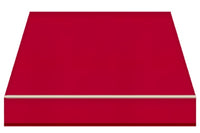 Tenda da Sole a Bracci Estensibili Tempotest Para', col. Rosso 11, Largh. 3,9m x Sporgenza 1.85m con Mantovana Ondulata - Arganello Destro