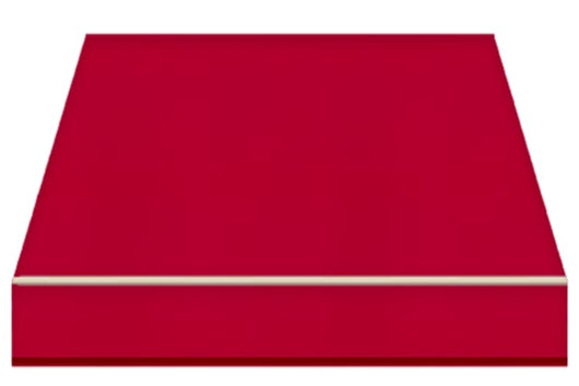 Tenda da Sole a Bracci Estensibili Tempotest Para', col. Rosso 11, Largh. 3,6m x Sporgenza 2.35m con Mantovana Ondulata - Arganello Destro