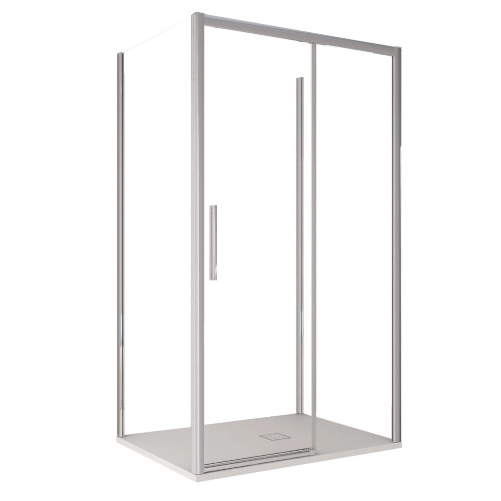 Box Doccia 3 Lati 70x120x70 cm 1 anta Scorrevoe in Cristallo trasparente 6mm H195 Bonussi eliane