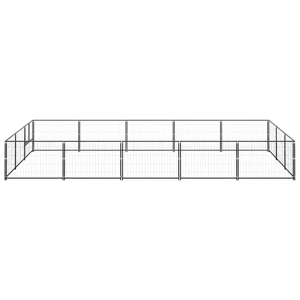 Gabbia per Cani Nera 15 mÂ² in Acciaio cod mxl 49238