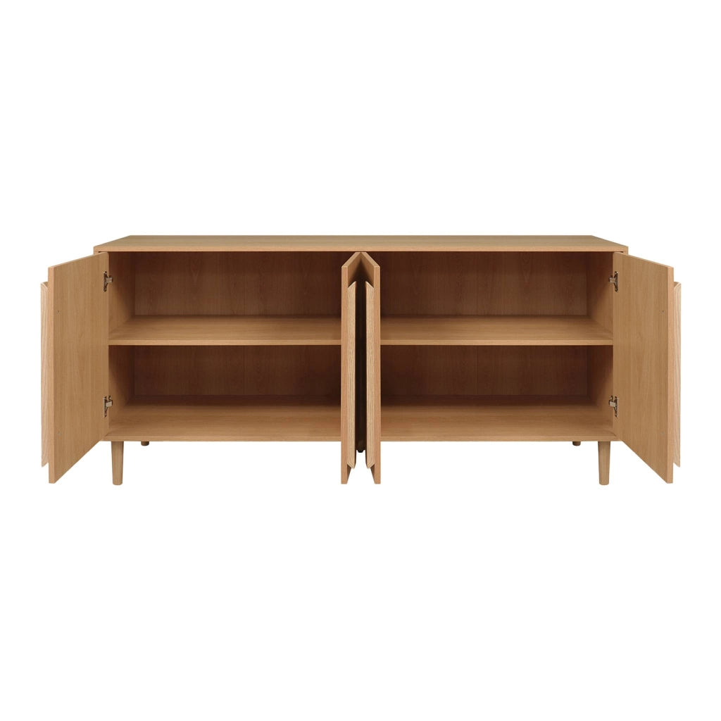 Credenza vintage effetto legno 4 ante 150cm
