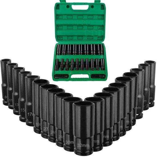 Set di chiavi a inbus elettriche da 20 pezzi - Kit di chiavi a inbus per manutenzione - Nero - Set di chiavi a inbus elettriche - Ideale per lavori di fai da te