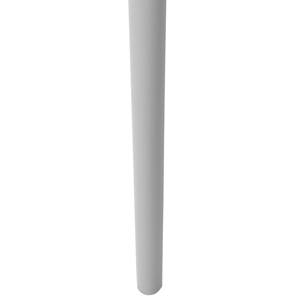 Set di 4 Sedie materiale sintetico da Esterno in Colore Bianco e Grigio giardino patio terrazzo