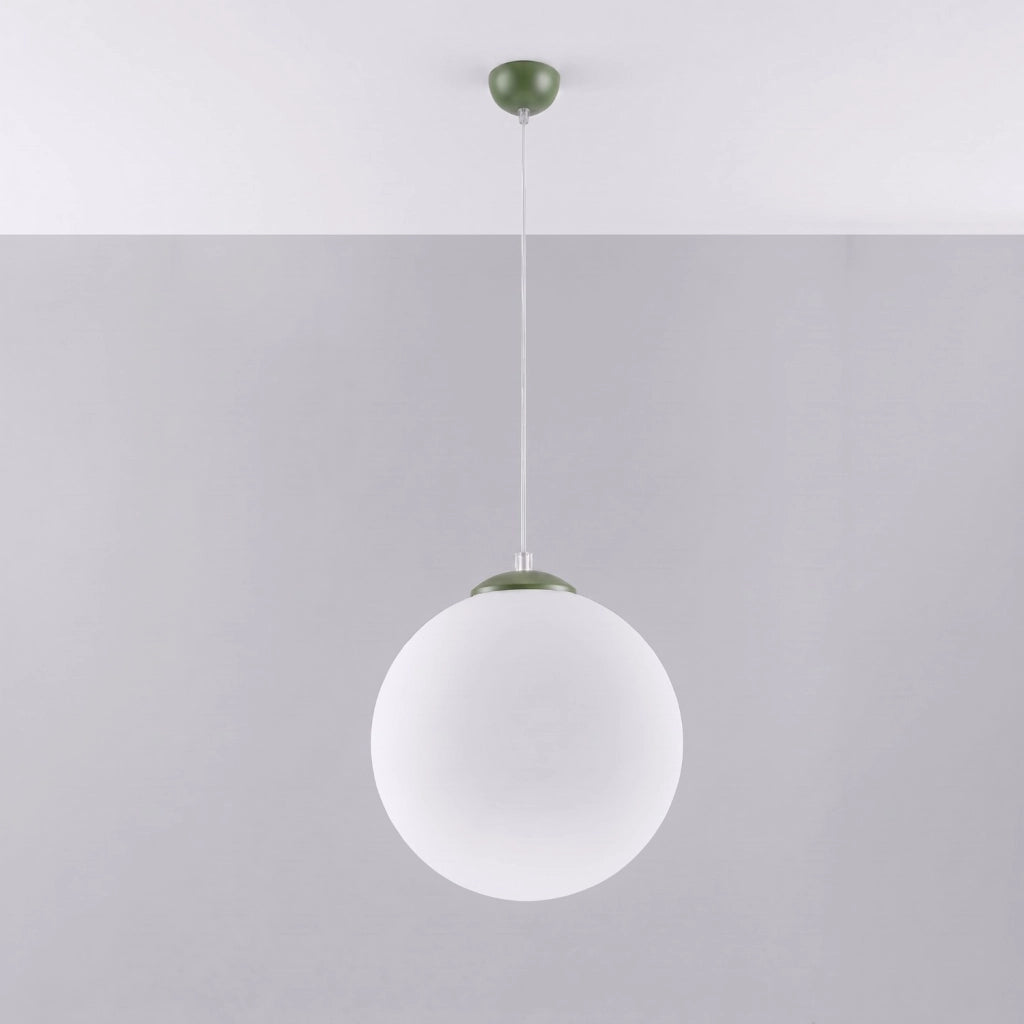 Lampada a sospensione UGO 40 verde oliva