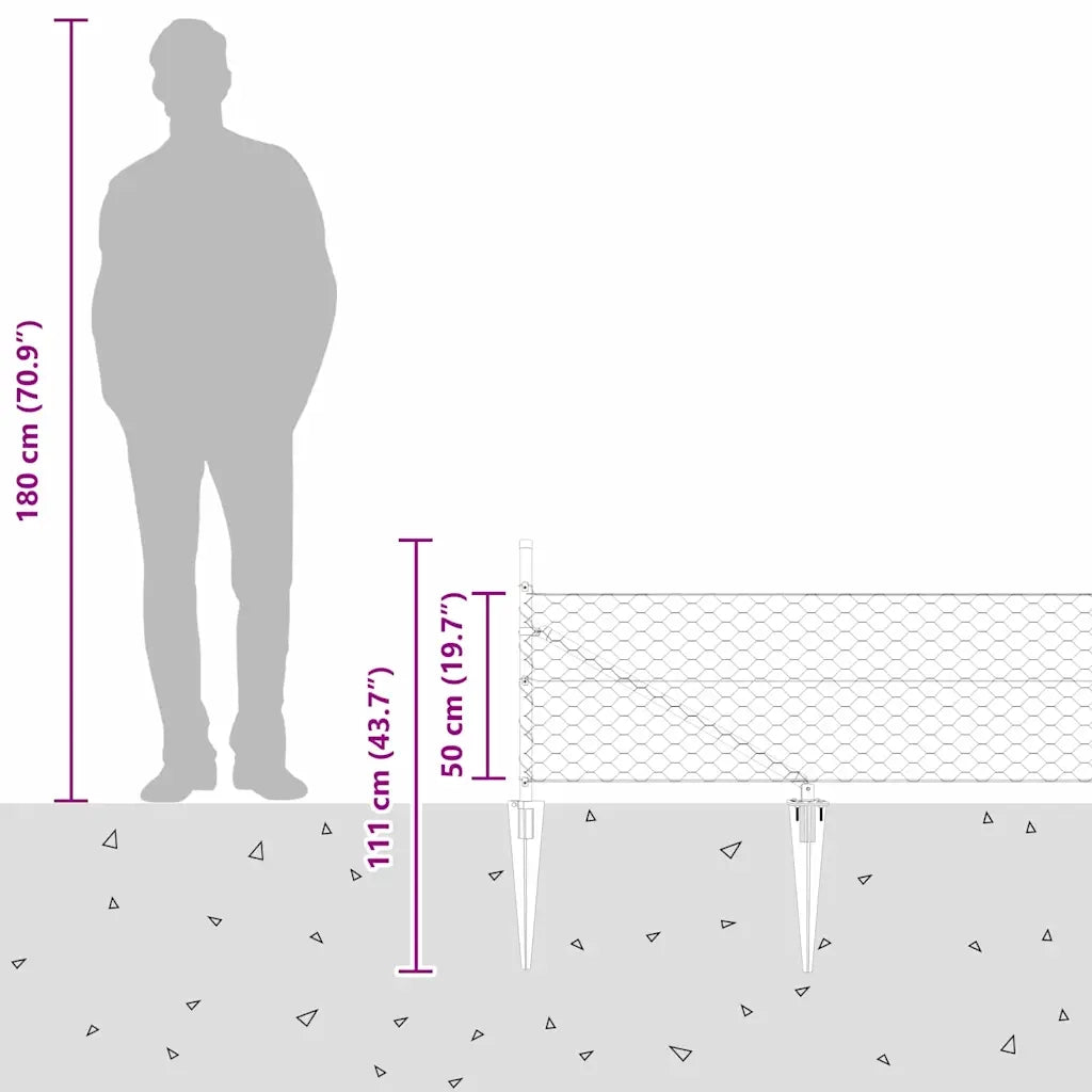 Palo della recinzione | Pannello per recinzione Grigio