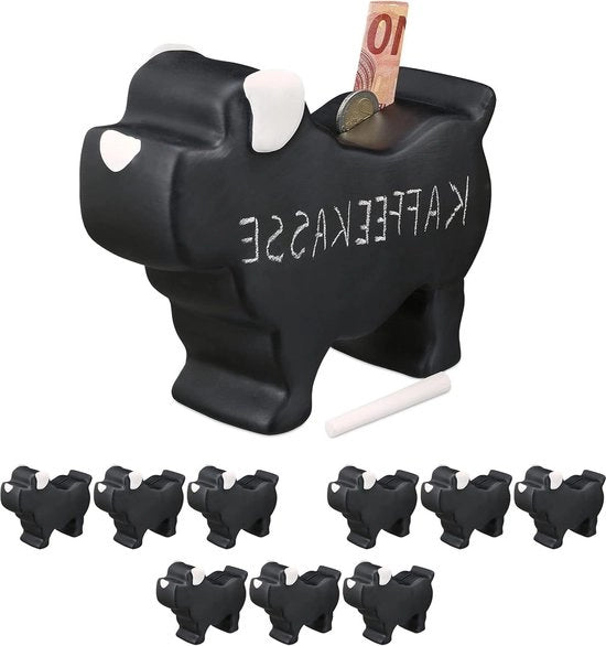 Spazzola per cibo per cani in ceramica - HBD 17 x 85 x 20 cm - scatola per regali per animali - nero