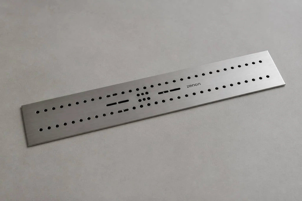 Piatto doccia BIDAI 90x160 cm Cuoio griglia in acciaio