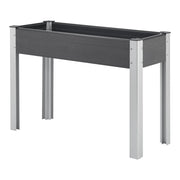 Aiuola Rialzata Beverwijk 100 x 40 x 75 cm - Grigio Scuro [en.casa]